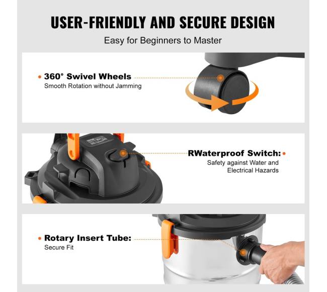 Šlapiassausas dirbtuvių dulkių siurblys 30L4