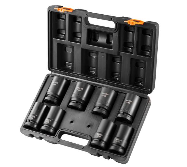 Poveikio lizdų komplektas 8vnt 1" su dėklu8