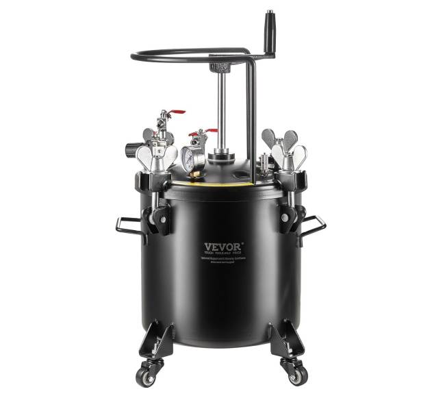 Dažymo purškimo slėginis puodas su ratukais 20L0