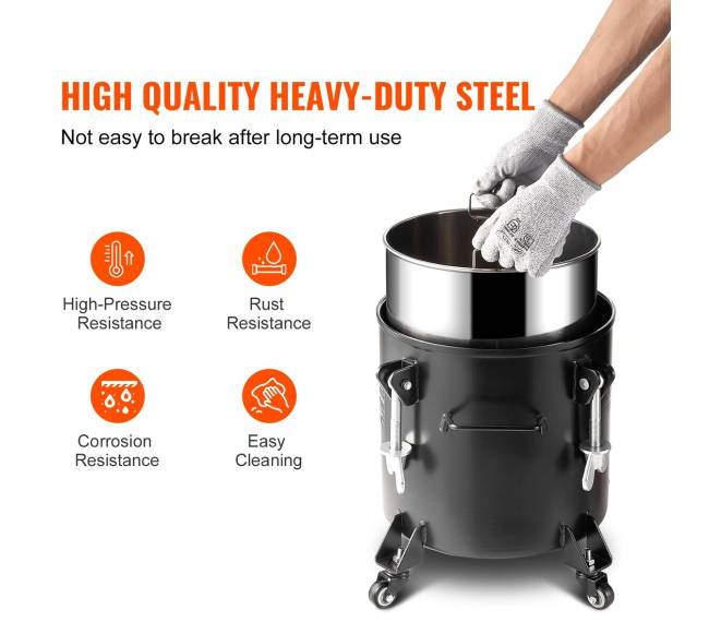 Dažymo purškimo slėginis puodas su ratukais 20L3