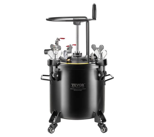 Dažymo purškimo slėginis puodas su ratukais 20L9