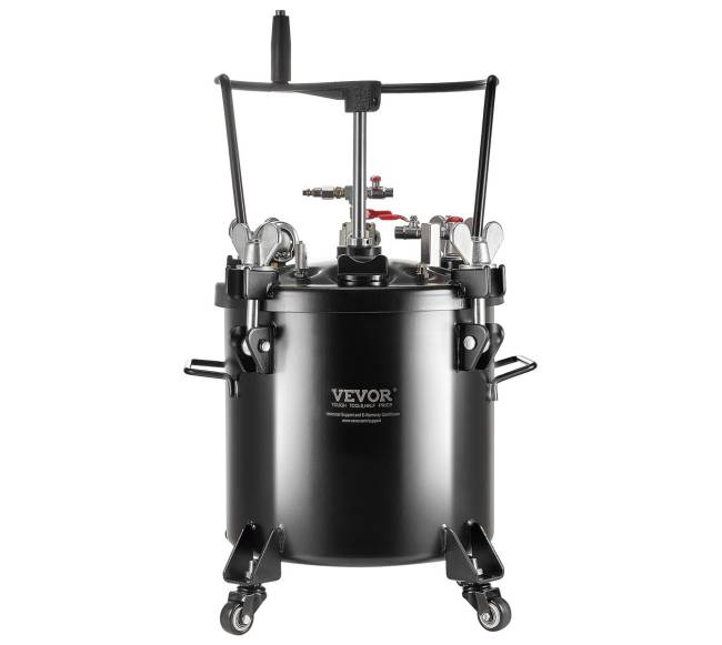 Dažymo purškimo slėginis puodas su ratukais 20L10