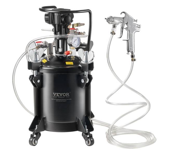 Dažų purškimo slėgio puodas 10 L0