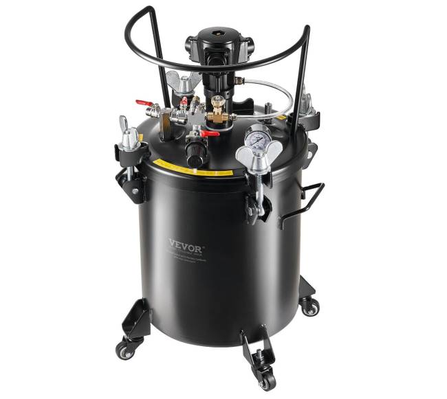 Dažų purškimo slėgio talpa 30 l su automatiniu maišymu8