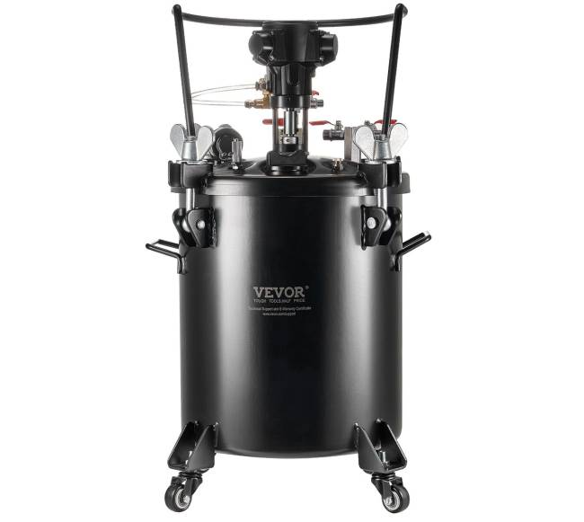 Dažų purškimo slėgio talpa 30 l su automatiniu maišymu9