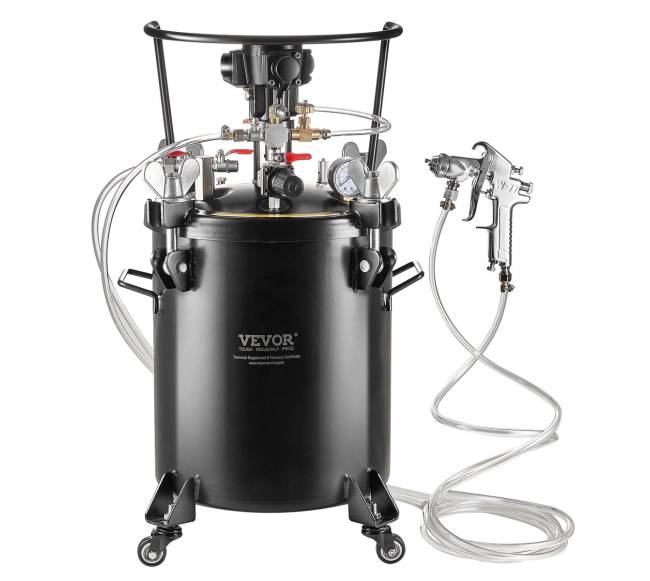 Dažų purškimo slėgio talpa 30 l su automatiniu maišymu10