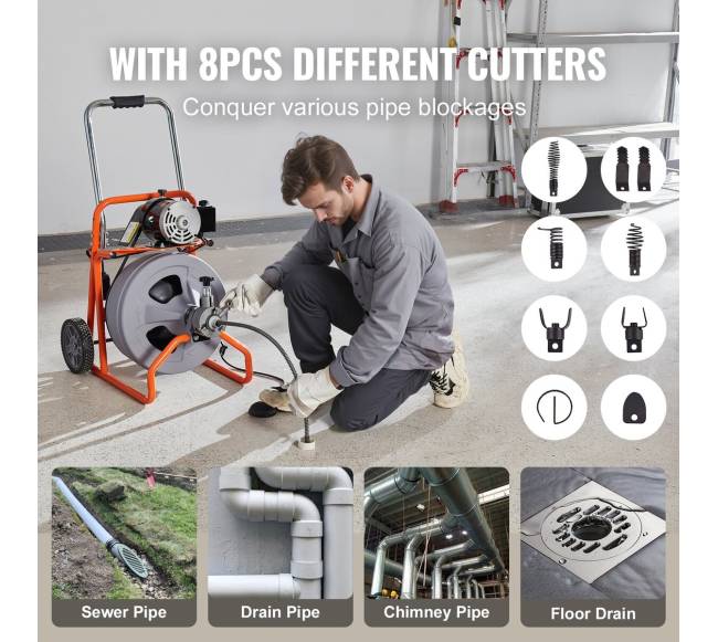 Kanalizacijos valiklis automatinis su ratukais4