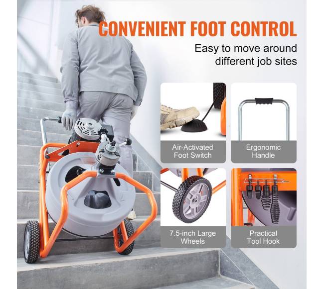 Kanalizacijos valiklis automatinis su ratukais5