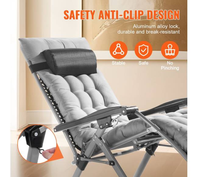 26" lauko ir vidaus gravitatinė kėdė4