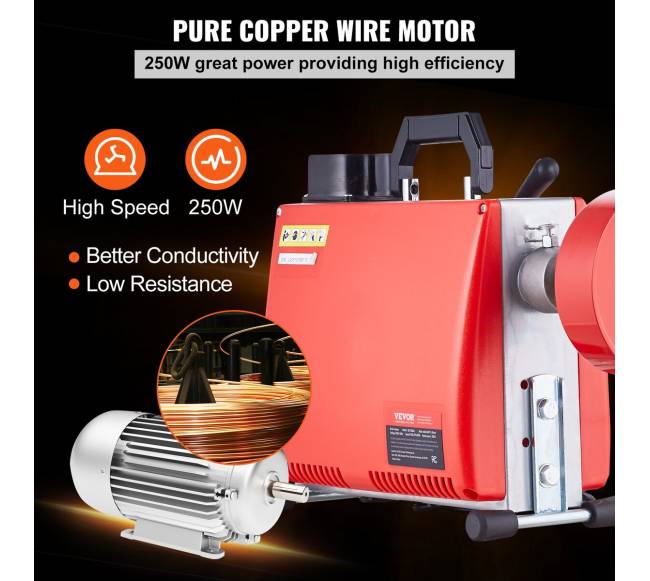 Kanalizacijos valymo mašina 20m x 16mm 250W4