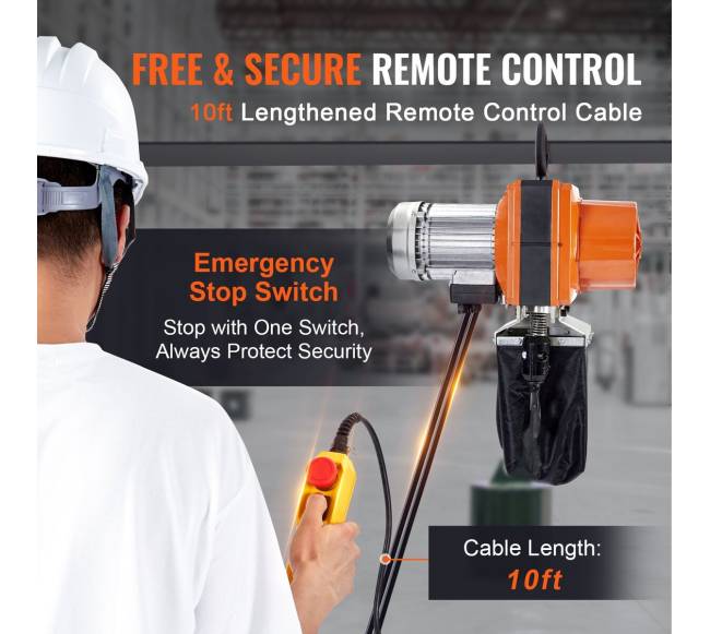 Elektrinis grandininis keltuvas 2200 lbs apkrova 3 m3