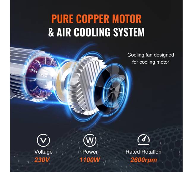 Elektrinis grandininis keltuvas 2200 lbs apkrova 3 m4