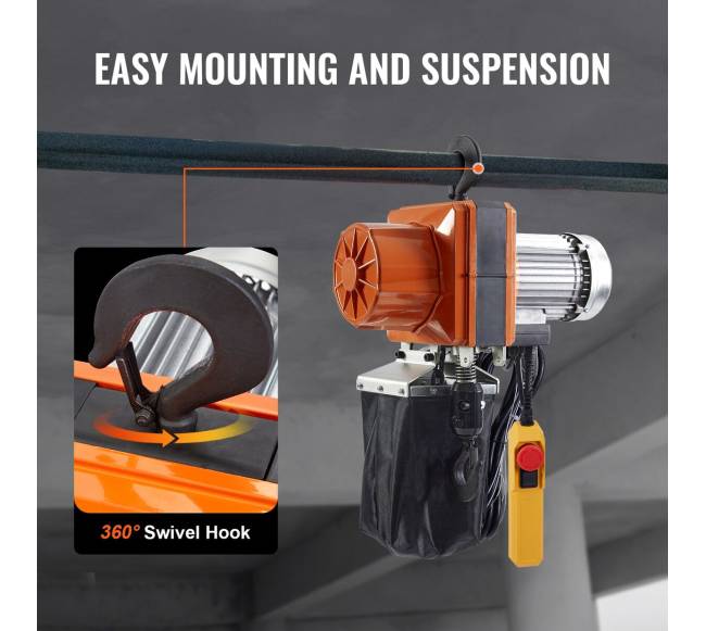 Elektrinis grandininis keltuvas 2200 lbs apkrova 3 m5