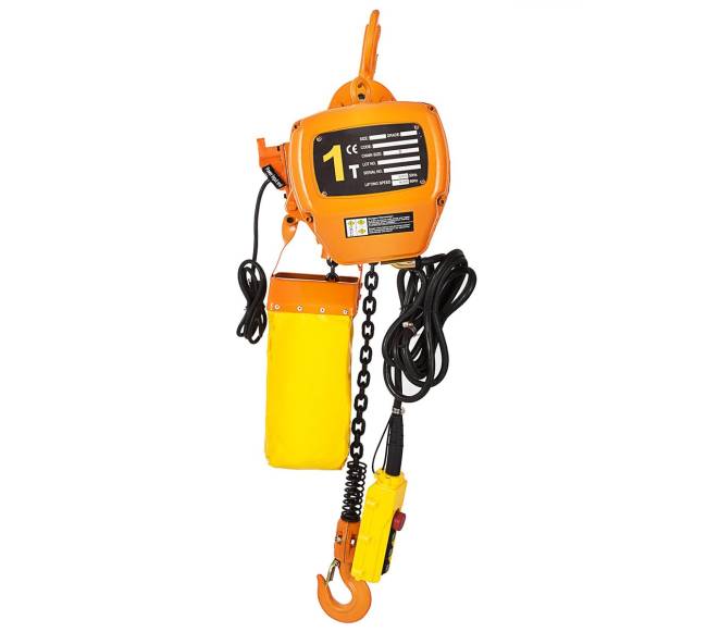 Elektrinis vienfazis grandininis keltuvas 1T, 4 m10