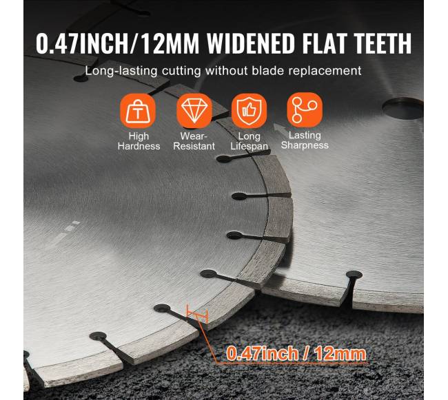 Deimantinis pjovimo diskas 350 mm betono pjūklui2