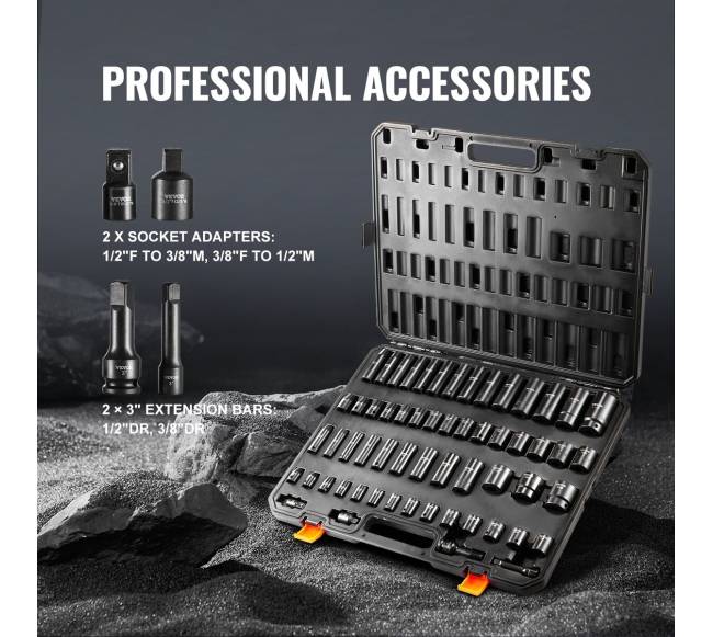 Smūginiai galvutės rinkinys 59 vnt 6 taškų3