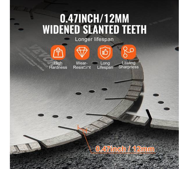 16 colių deimantinis pjovimo diskas betonui2