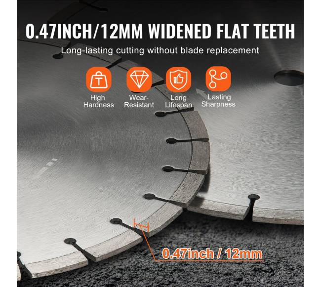 Deimantinis pjovimo diskas betonui 400 mm2