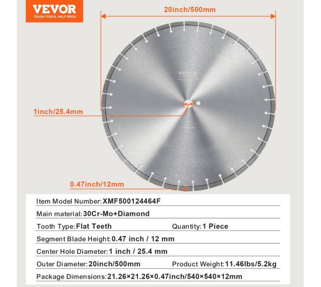Deimantinis 20 cm pjūklas betonui6