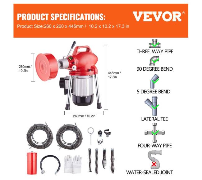 Tualetų valymo mašina 37,9 kg 120 pėdų6