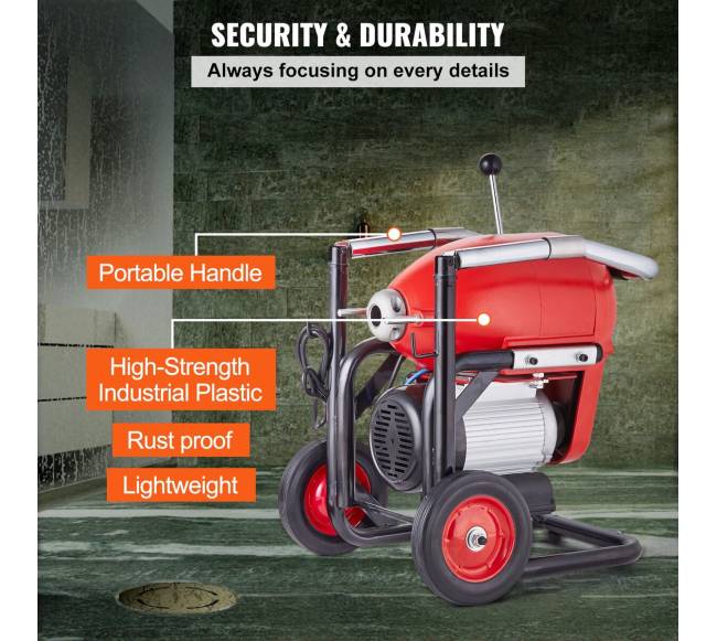 Vamzdynų valymo įrenginys, 1100W, 36,5m5