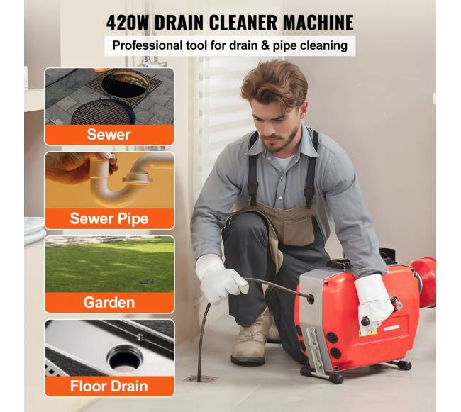 Kanalizacijos valymo mašina 36.5 m, 420W1