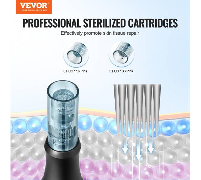 Elektrinis mikroadatų grožio rašiklis su 6 adatomis1