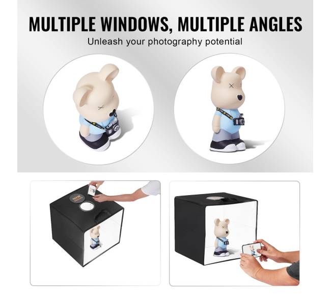 Fotostudijos šviesdėžė su spalvotomis fonduromis2