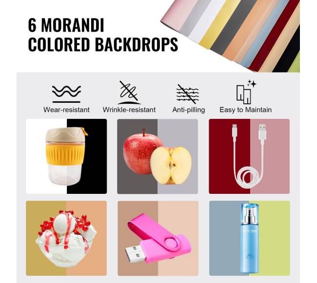 Fotostudijos šviesdėžė su spalvotomis fonduromis3