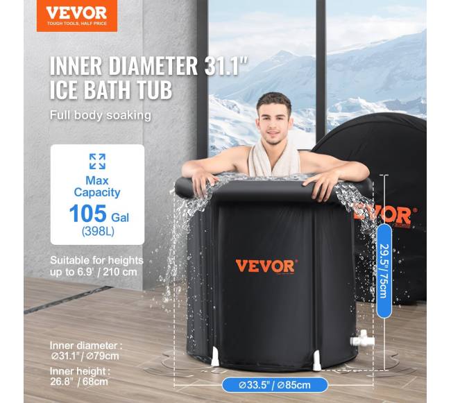 Pripučiamas ledo vonios kubilas sportininkams1