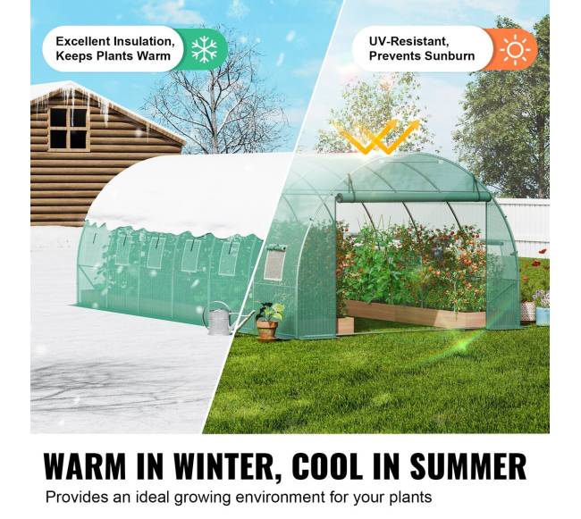 Tunelio tipo šiltnamis 590x295x198 cm su PE danga3