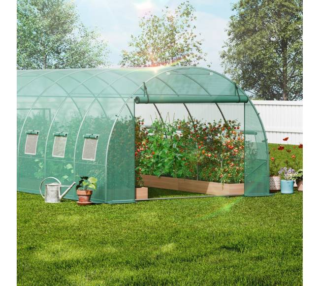 Tunelio tipo šiltnamis 590x295x198 cm su PE danga7