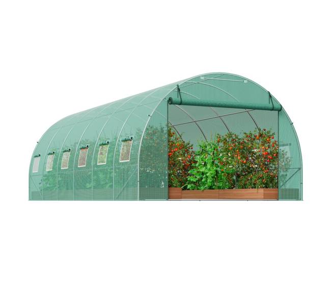 Tunelio tipo šiltnamis 590x295x198 cm su PE danga8