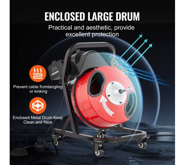 Vamzdynų valymo įrenginys su ratukais3