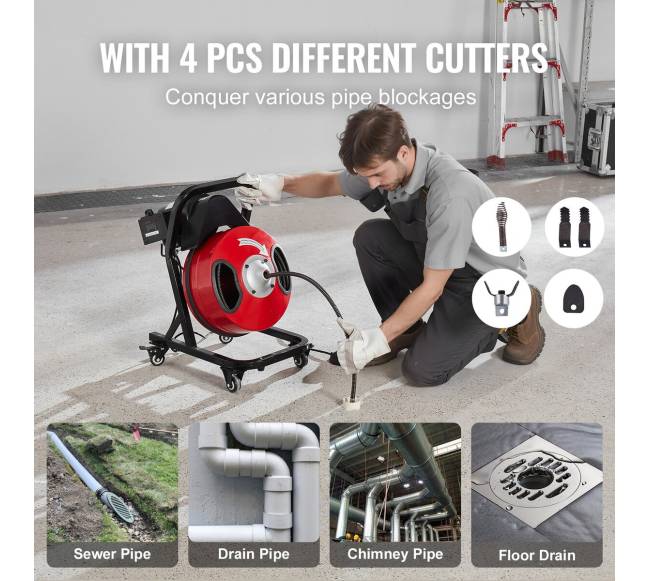 Vamzdynų valymo įrenginys su ratukais4