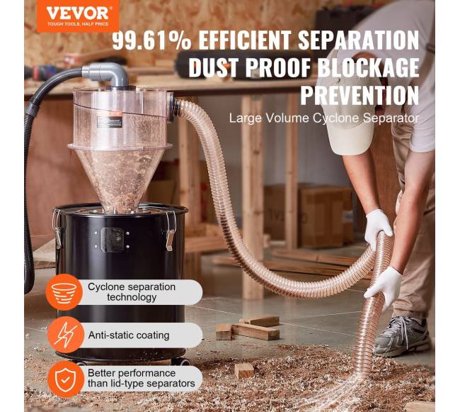 Cikloninis dulkių separatorius su 50L talpa1