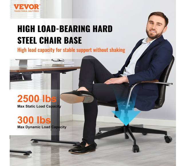 Biuro kėdės pagrindo keitimas 28 colių1