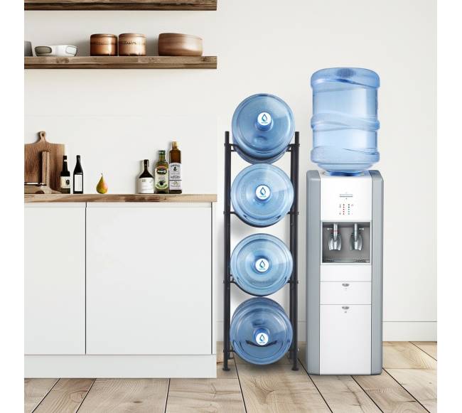 4 lygmens juodas stovinčių vandens butelių laikiklis7