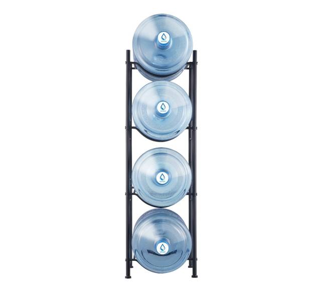 4 lygmens juodas stovinčių vandens butelių laikiklis8