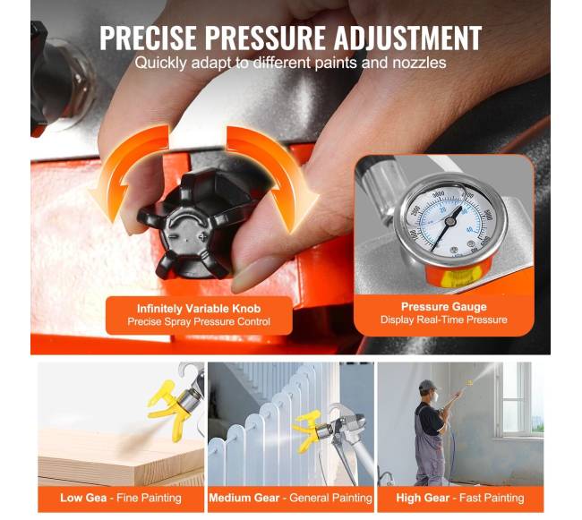 Elektrinis vežimėlis beorio dažų purkštuvas3