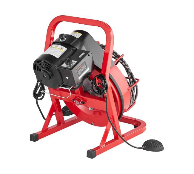 50 pėdų kanalizacijos valymo mašina su sraigtu ir 4 peiliais0