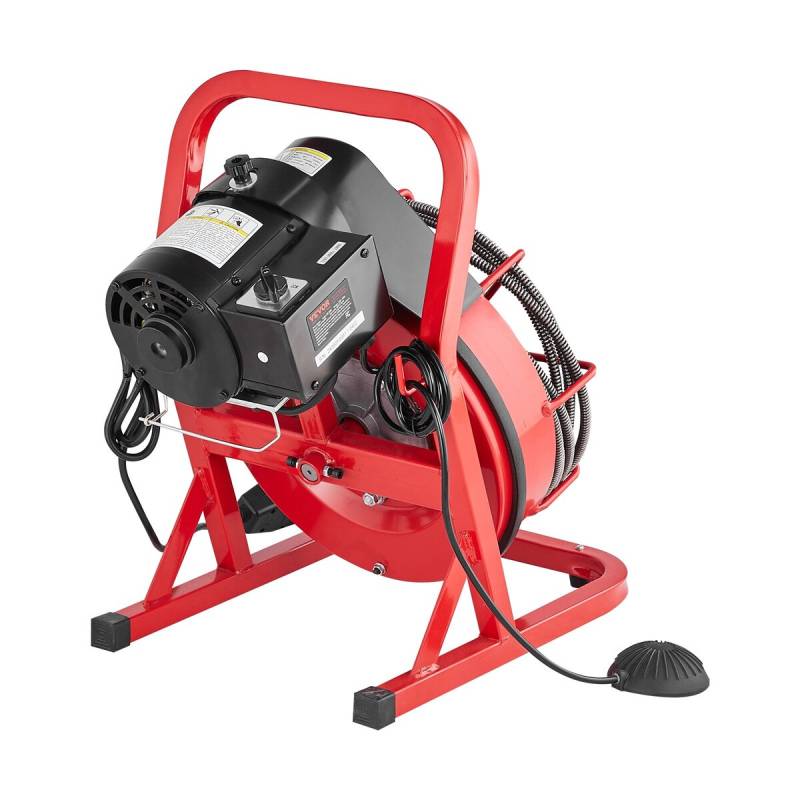 50 pėdų kanalizacijos valymo mašina su sraigtu ir 4 peiliais0