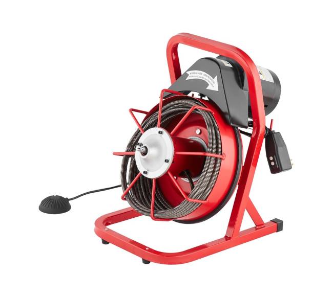 50 pėdų kanalizacijos valymo mašina su sraigtu ir 4 peiliais8