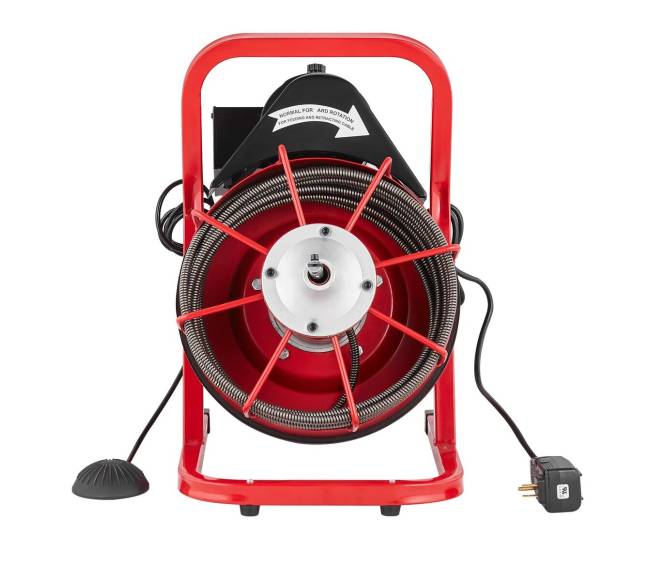 50 pėdų kanalizacijos valymo mašina su sraigtu ir 4 peiliais9