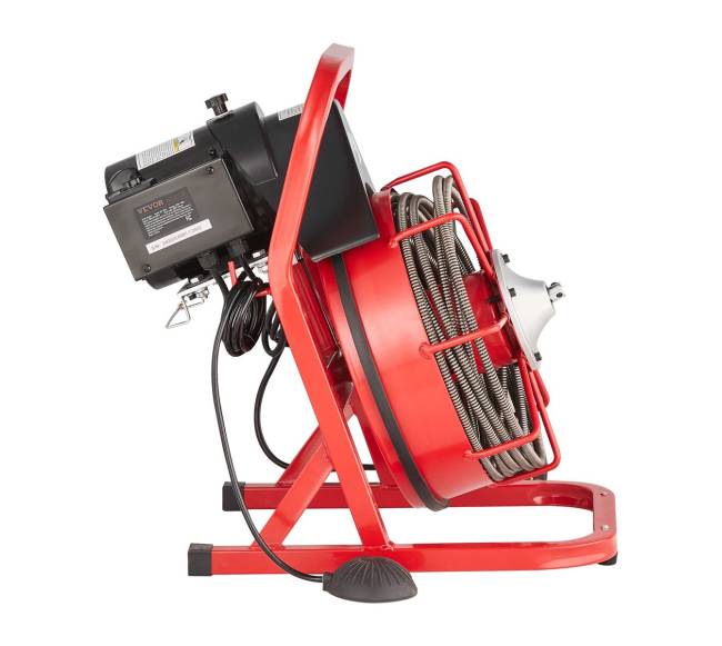 50 pėdų kanalizacijos valymo mašina su sraigtu ir 4 peiliais10