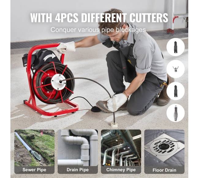 75 ft ilgio kanalų valymo mašina su pjūkleliais4