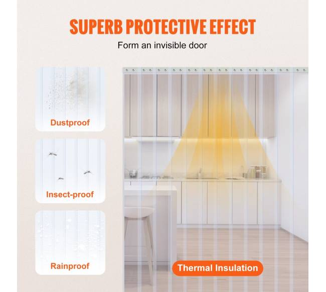 PVC juosta durims šaldytuvui 5000 x 20 cm2