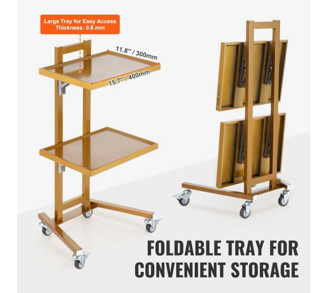 Dviejų aukštų nerūdijančio plieno vežimėlis4