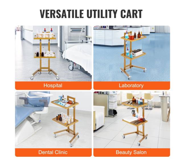 Dviejų aukštų nerūdijančio plieno vežimėlis5