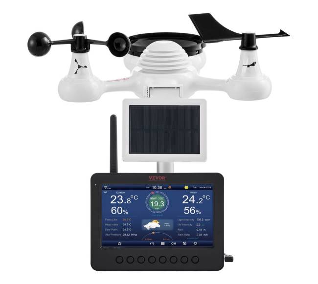 7-in-1 Wi-Fi orų stotelė su ekranu0